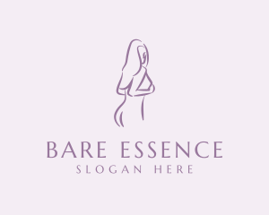 Purple Adult Nude logo design