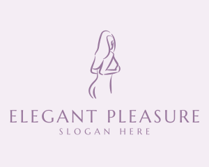 Adult - Purple Adult Nude logo design