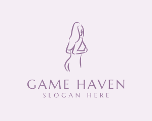 Flawless - Purple Adult Nude logo design