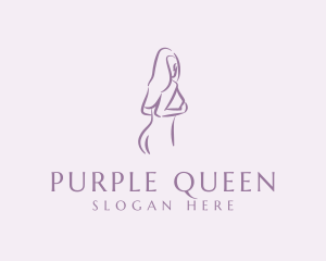 Purple Adult Nude logo design