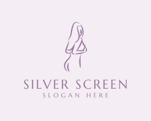 Naked - Purple Adult Nude logo design