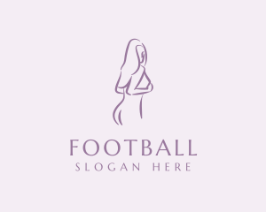 Seductive - Purple Adult Nude logo design