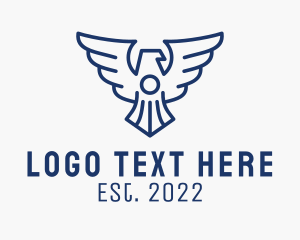 Avian - Blue Eagle Security logo design