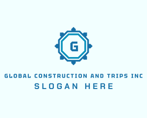 Hexagon Construction Realty logo design