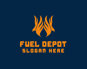 Gasoline - Mythical Phoenix Flame logo design