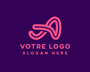 App - Creative Tech Agency Letter A logo design