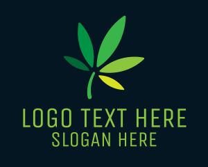 Cannabis - Weed Leaf Therapy logo design