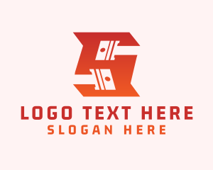 Race - Piston Racing Letter S logo design