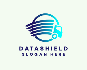 Fast Logistics Truck Logo