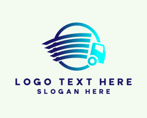 Logistics - Fast Logistics Truck logo design