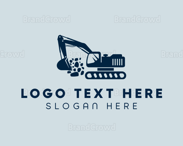 Industrial Contractor Excavator Logo