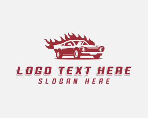Flame - Muscle Car Auto Detailing logo design