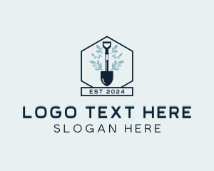 Shovel - Landscaping Botanical Garden logo design