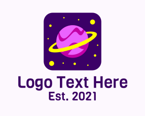 Space Exploration - Colorful Saturn Planet logo design