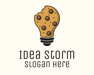 Cookie Bulb Baking Ideas logo design