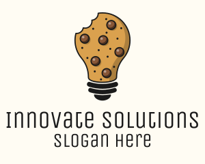 Idea - Cookie Bulb Baking Ideas logo design