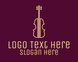 Yellow - Yellow Violin Music School logo design