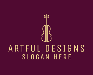 Classical Violin Music logo design