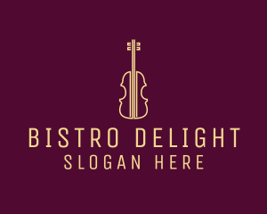 Classical Violin Music logo design