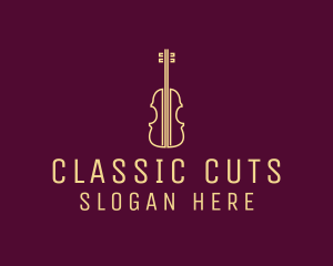 Classical Violin Music logo design