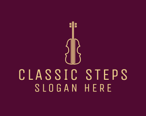 Classical Violin Music logo design