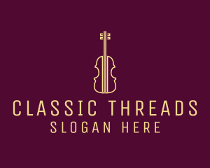 Classical Violin Music logo design