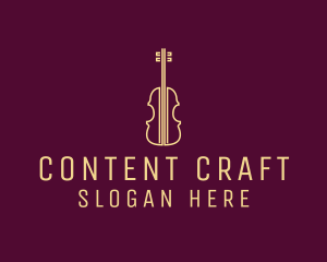 Classical Violin Music logo design