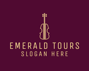 Classical Violin Music logo design