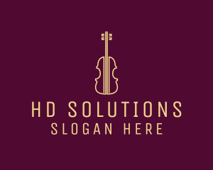 Classical Violin Music logo design