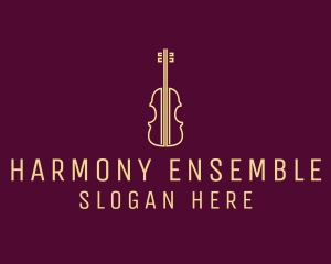 Orchestra - Classical Violin Music logo design