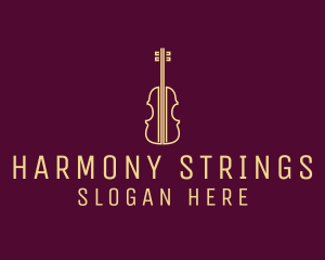 Classical Violin Music logo design