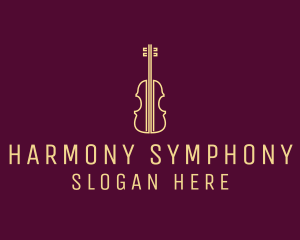 Orchestra - Classical Violin Music logo design