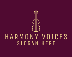 Choir - Classical Violin Music logo design