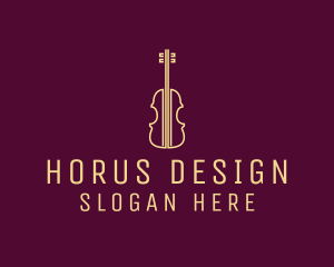 Classical Violin Music logo design