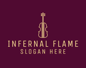 Classical Violin Music logo design