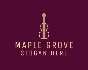 Classical Violin Music logo design