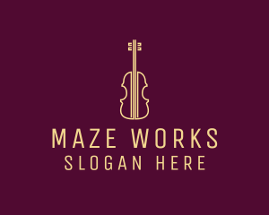 Classical Violin Music logo design