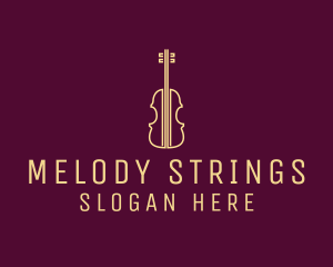 Violin - Classical Violin Music logo design