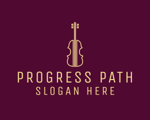 Classical Violin Music logo design