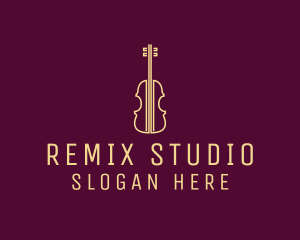 Classical Violin Music logo design