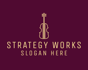 Classical Violin Music logo design