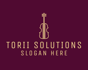 Classical Violin Music logo design