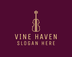 Classical Violin Music logo design