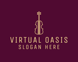 Classical Violin Music logo design