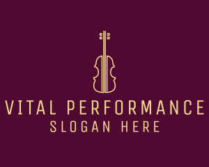 Performance - Classical Violin Music logo design