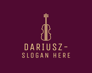 String - Classical Violin Music logo design