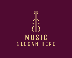 Classical Violin Music logo design