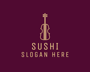 Classical Violin Music logo design