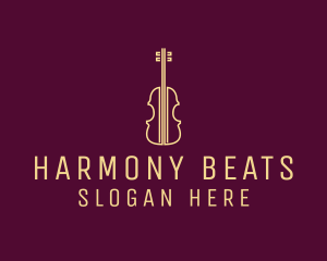 Music - Classical Violin Music logo design