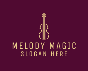 Music - Classical Violin Music logo design